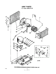 02 - Unit parts for Whirlpool Air Conditioner ADB07420 / from AppliancePartsPros.com