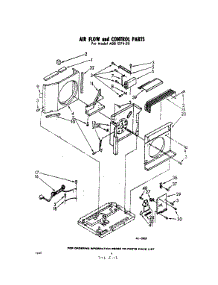 04 - Air Flow And Control parts for Whirlpool Air Conditioner ADB07420 / from AppliancePartsPros.com