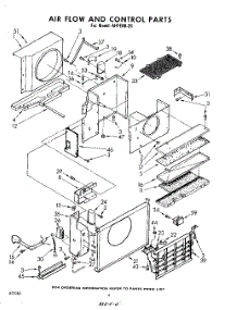 06 - Air Flow And Control parts for Whirlpool Air Conditioner AHFE0820 / from AppliancePartsPros.com
