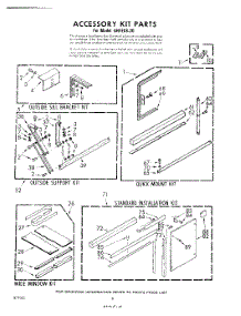 08 - Accessory Kit parts for Whirlpool Air Conditioner AHFE0820 / from AppliancePartsPros.com