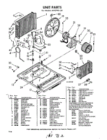 02 - Section parts for Whirlpool Air Conditioner AVCP9020 / from AppliancePartsPros.com
