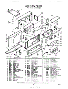 03 - Section parts for Whirlpool Air Conditioner AVCP9020 / from AppliancePartsPros.com