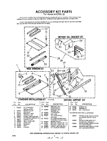 04 - Section parts for Whirlpool Air Conditioner AVCP9020 / from AppliancePartsPros.com