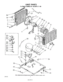 02 - Unit parts for Whirlpool Air Conditioner AHFE1140 / from AppliancePartsPros.com