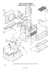 04 - Air Flow parts for Whirlpool Air Conditioner AHFE1140 / from AppliancePartsPros.com