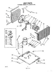 02 - Unit parts for Whirlpool Air Conditioner AHFE1141 / from AppliancePartsPros.com