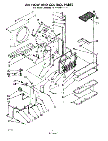 04 - Air Flow And Control parts for Whirlpool Air Conditioner AHFE1141 / from AppliancePartsPros.com