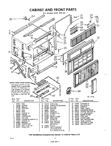 06 - Cabinet parts for Whirlpool Air Conditioner AWL21031 / from AppliancePartsPros.com