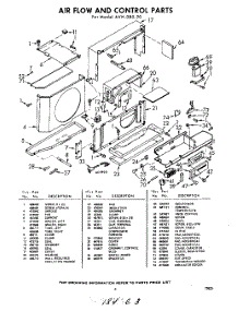 04 - Section parts for Whirlpool Air Conditioner AVH08020 / from AppliancePartsPros.com