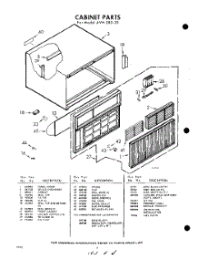 05 - Section parts for Whirlpool Air Conditioner AVH08020 / from AppliancePartsPros.com