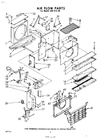 04 - Air Flow parts for Whirlpool Air Conditioner AHFE1240 / from AppliancePartsPros.com