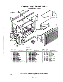 02 - Section parts for Whirlpool Air Conditioner AWL22030 / from AppliancePartsPros.com