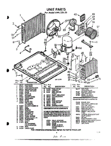 03 - Section parts for Whirlpool Air Conditioner AWL22030 / from AppliancePartsPros.com