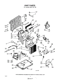02 - Section parts for Whirlpool Air Conditioner AXBP4920 / from AppliancePartsPros.com