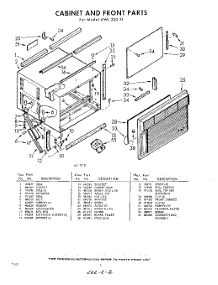 02 - Section parts for Whirlpool Air Conditioner AWL22031 / from AppliancePartsPros.com