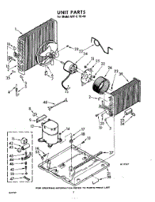 02 - Unit parts for Whirlpool Air Conditioner AHFE1840 / from AppliancePartsPros.com