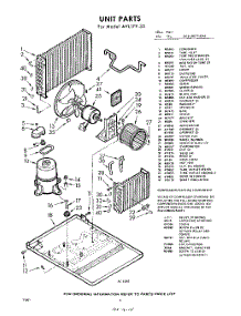 04 - Section parts for Whirlpool Air Conditioner AVL17933 / from AppliancePartsPros.com