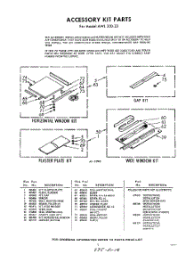 05 - Accessory Kit parts for Whirlpool Air Conditioner AWL22033 / from AppliancePartsPros.com