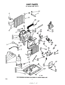 02 - Section parts for Whirlpool Air Conditioner AXBP4921 / from AppliancePartsPros.com