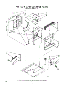 04 - Air Flow And Control parts for Whirlpool Air Conditioner ADBP4921 / from AppliancePartsPros.com