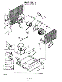 02 - Unit parts for Whirlpool Air Conditioner AHFE1842 / from AppliancePartsPros.com
