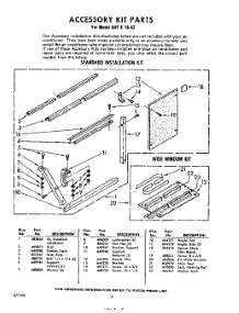 06 - Accessory parts for Whirlpool Air Conditioner AHFE1842 / from AppliancePartsPros.com