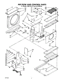 04 - Air Flow And Control parts for Whirlpool Air Conditioner ALFW0940 / from AppliancePartsPros.com