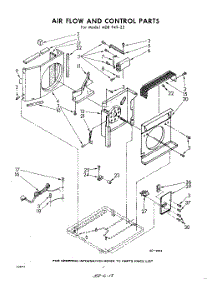 04 - Air Flow And Control parts for Whirlpool Air Conditioner ADBP4922 / from AppliancePartsPros.com