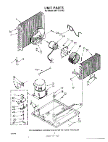 02 - Unit parts for Whirlpool Air Conditioner AHFE1843 / from AppliancePartsPros.com