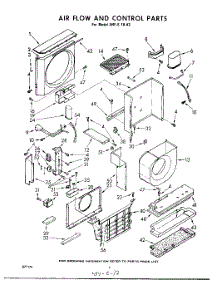 04 - Air Flow And Control parts for Whirlpool Air Conditioner AHFE1843 / from AppliancePartsPros.com