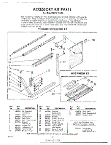 06 - Accessory Kit parts for Whirlpool Air Conditioner AHFE1843 / from AppliancePartsPros.com