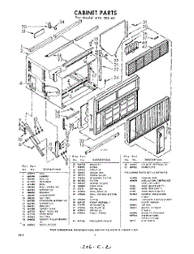 02 - Section parts for Whirlpool Air Conditioner AVL18040 / from AppliancePartsPros.com