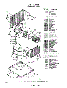 06 - Unit parts for Whirlpool Air Conditioner AXC10020 / from AppliancePartsPros.com