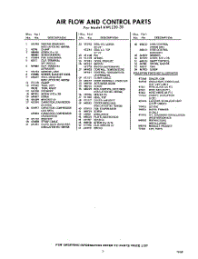 03 - Lit / Optional parts for Whirlpool Air Conditioner AWL23030 / from AppliancePartsPros.com