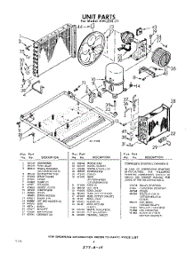 04 - Unit parts for Whirlpool Air Conditioner AWL23031 / from AppliancePartsPros.com