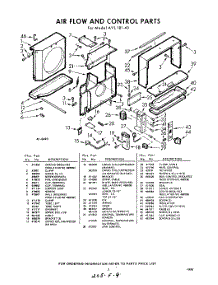 03 - Section parts for Whirlpool Air Conditioner AVL18140 / from AppliancePartsPros.com