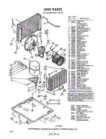 02 - Unit parts for Whirlpool Air Conditioner AXC11022 / from AppliancePartsPros.com