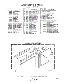 05 - Section parts for Whirlpool Air Conditioner AXC11022 / from AppliancePartsPros.com