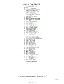 05 - Section parts for Whirlpool Air Conditioner ADC14091 / from AppliancePartsPros.com