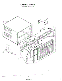 02 - Cabinet parts for Whirlpool Air Conditioner AHFH1840 / from AppliancePartsPros.com