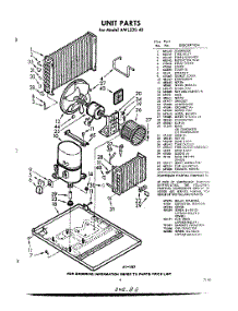05 - Unit parts for Whirlpool Air Conditioner AWL23040 / from AppliancePartsPros.com