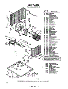 02 - Unit parts for Whirlpool Air Conditioner AXC11023 / from AppliancePartsPros.com
