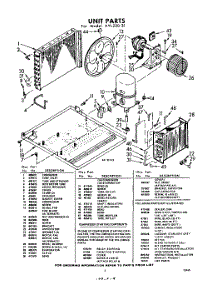 03 - Section parts for Whirlpool Air Conditioner AVL22031 / from AppliancePartsPros.com
