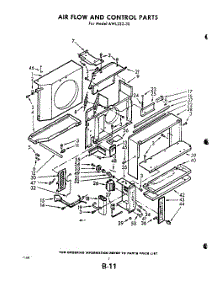 02 - Air Flow And Control parts for Whirlpool Air Conditioner AWL23230 / from AppliancePartsPros.com
