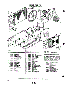 04 - Unit parts for Whirlpool Air Conditioner AWL23230 / from AppliancePartsPros.com