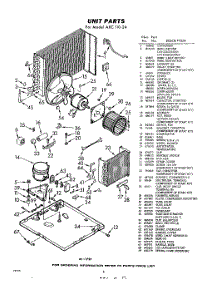 02 - Unit parts for Whirlpool Air Conditioner AXC11024 / from AppliancePartsPros.com