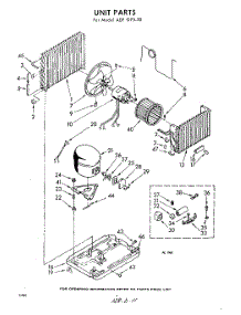 04 - Unit parts for Whirlpool Air Conditioner ADF07520 / from AppliancePartsPros.com