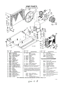 03 - Section parts for Whirlpool Air Conditioner AVL22033 / from AppliancePartsPros.com