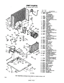 02 - Unit parts for Whirlpool Air Conditioner AXC11025 / from AppliancePartsPros.com