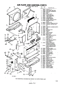 03 - Air Flow And Controls parts for Whirlpool Air Conditioner AXC11025 / from AppliancePartsPros.com
